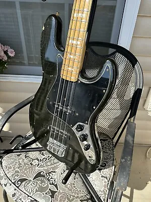 Fender Jazz Bass 1978 Black With Maple Block Neck • $3099