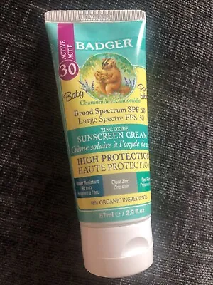BadgerChamomile Baby Sunscreen SPF30 - 87ml • £9.50
