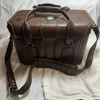 Vtg Eldorado Pro Camera Bag Leatherette SLR Shoulder Strap EL-3  Hard Case USA • $38.67