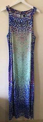 Beautiful Sleeveless Maxi Dress (Size 16) VGUC - Colourful - Viscose • $13