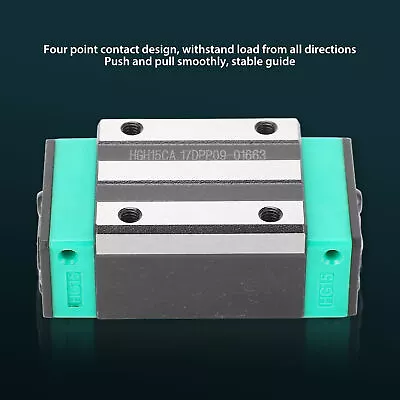 Linear Rail Block Carriage Guide Slider Bearing Steel Square Machine Tool Xat • £19.61