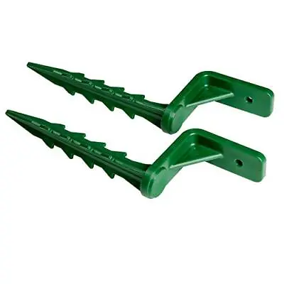 $14.05 • Buy 07-0016-P Ground Stakes For Playsets, Swing Sets (Pair), Green