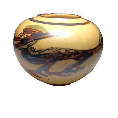 Japanese Pottery Dragon Stoneware Ceramic Vase Pot Planter Made In Japan Vintage • $20.24