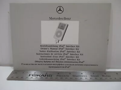 2009 MERCEDES-BENZ OPERATOR'S MANUAL I-Pod INTERFACE KIT FACTORY ORIGINAL NEW • $2.75