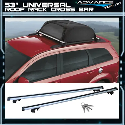 53 135CM Aluminum Top Roof Rack Cross Bar Carrier Adjustable Clamps For Ford • $62.99