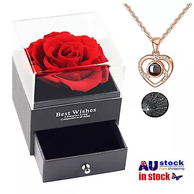 I LOVE YOU In 100 Languages 925 Silver Gold Pendant Necklace For Memory Of LOVE • $13.58