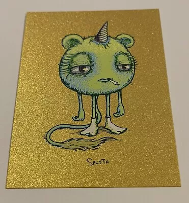 Marq Spusta Tokey The Bear Green Colorway Gold Shiimmer 3x4” Mini Print! • $9.99