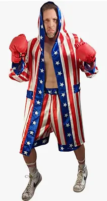 American Flag Boxing Costume - Everything Included - USA Robe - American Flag St • $29.99