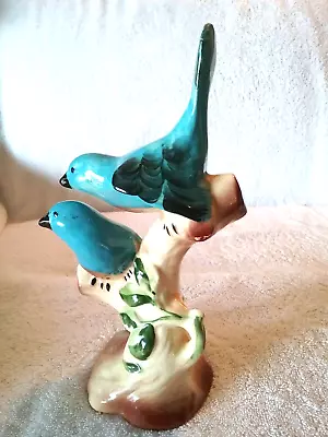 Vintage Maddux Of California Bluebirds On Branch Figurine 1950's Bluebirds • $20