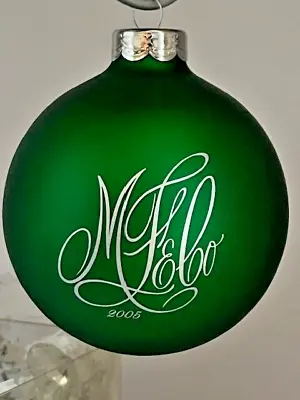 2005 Marshall Field's Store Logo Green Ball Christmas Ornament W/Original Box • $126