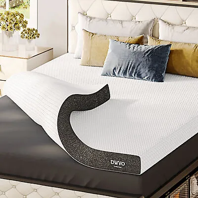 4 Inch TwinXL Gel Memory Foam Infused Mattress Topper With Washable Fabric Cover • $68.39