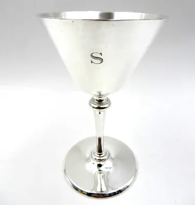 Vintage Tiffany & Co .925 Sterling Silver Makers Wine Goblet - Monogrammed (s) • $259.99