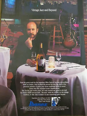 John Scofield Ibanez Guitars Full Page Vintage Promotional Ad • $1.99