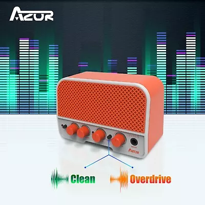 AZOR Combo 5W Bluetooth Rechargeable Mini Guitar Amps Electric Guitar Amplifier • $30.50