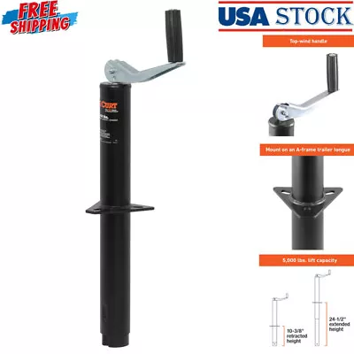 28250 A-Frame Bolt On Trailer Jack 5000 Lbs 14-1/8 In Vertical Travel Heavy Duty • $34.93