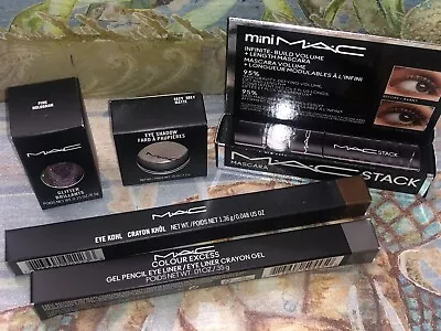 MAC Makeup Artist Lot Set Of 5 Best Sellers Mascara Eyeshadow Eyeliner Glitters • $69