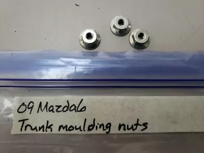 2009 Mazda 6 Trunk Moulding License Plate Light Moulding NUTS • $19.95