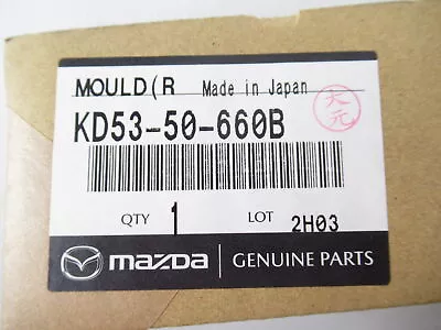 Genuine OEM Mazda KD53-50-660B Passenger RH Rear Door Belt Molding 2013-16 CX-5 • $42.51