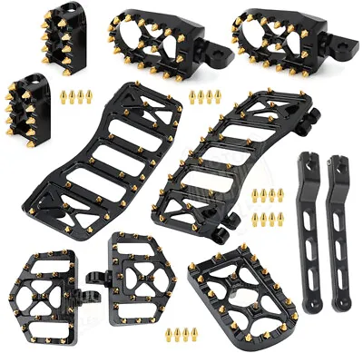 CNC Foot Pegs Floorboards Brake Pedal Shifter Pegs For Harley Touring Road Glide • $46.04