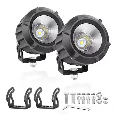 $62.99 • Buy Pair 3.5 Inch Round LED Driving Light Spot Flood Cube Pods Offroad Driving Lamp