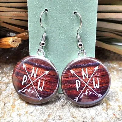 PNW Earrings Mountains Arrows Outdoors Inspired Souvenir Fashion Costume Jewelry • $15