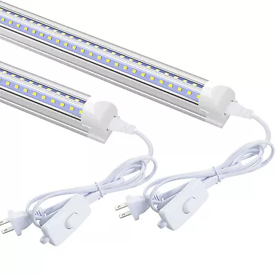 2~10 Pack T8 2FT LED Shop Light 24W 6500K High Output Ceiling Tube Light Fixture • $25.89