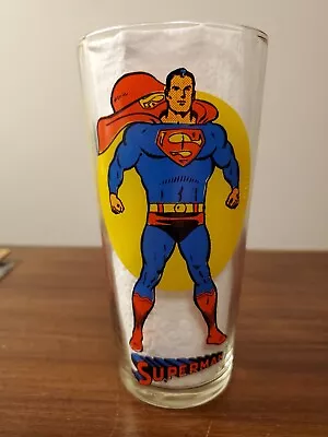 Vintage 1976 Pepsi Superman Glass DC Comics Super Series • $7