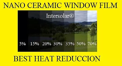$110.50 • Buy Window Film 50%  Nano Ceramic Tint  Residential Auto  60 X 15' 2ply  Intersolar®