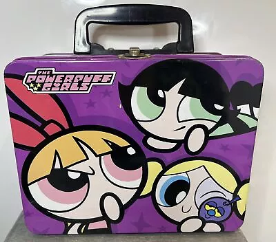 Powerpuff Girls Vintage  Lunch Box EMPTY Collectible Tin Container Display • $65