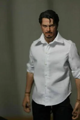 1/6 Scale White Shirt Long Sleeve Clothes Model For Male Action Figure Body • $15.19