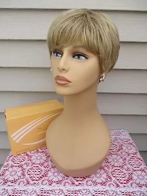 Gabor Petite Wig PERFECT PIXIE ? Mono Crown MOCHA ? Blonde Shades HEAVY MODIFIED • $28.95