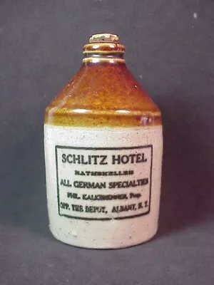 Schlitz Hotel And Rathskeller - Albany NY - Miniature Whiskey Jug • $90