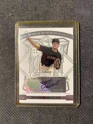 2009 Bowman Sterling Prospects Zach (Zack) Wheeler  Auto Autograph • $39.99