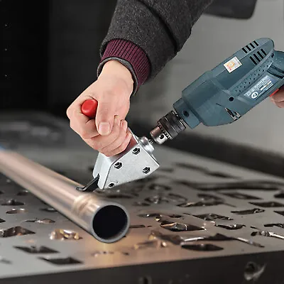 3/8 Metal Sheet Nibbler Plate Cutter Tool Drill Attachment Cutting Saw Shear US • $30.40