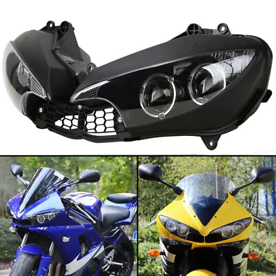 Headlight Headlamp Assembly For Yamaha YZF R6 2003 2004 2005 YZF-R6S 2006-2009 • $83.55