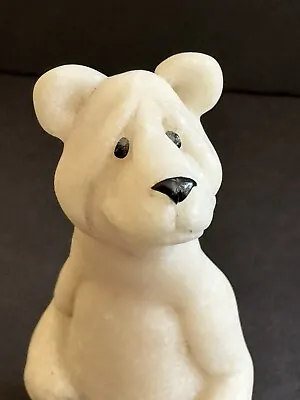 Poncho Polar Bear Quarry Critters Sculpture Figurine Anthropomorphic 4.5” • $11.50