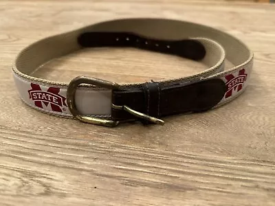 Vintage Mississippi State Bulldogs Belt Size 38 MS Awesome! • $75