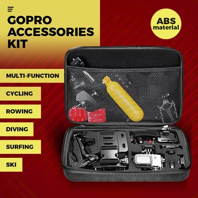 $32.95 • Buy 52PCS GoPro Accessories Kit Hero Camera Monopod Pro Strap Chest Head Mount Case