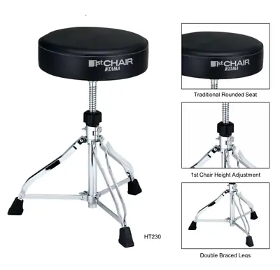 TAMA HT230 Drum Throne Stool Chair Seat Drumthrone Double Braced Drumstool • $279