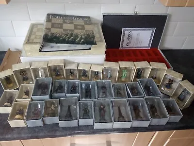 £90 • Buy Eaglemoss Lord Of The Rings Chess Set Boxed 32 Pieces Full Collection