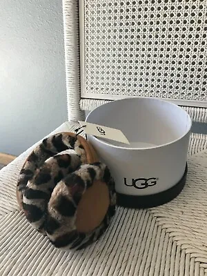 £58.55 • Buy NEW~UGG Shearling/Suede Earmuffs NICE LEOPARD WITH BOX