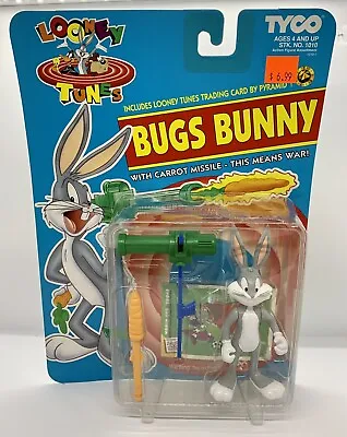 $25 • Buy 1993 Tyco Looney Tunes Bugs Bunny Action Figure Play Set W Card New