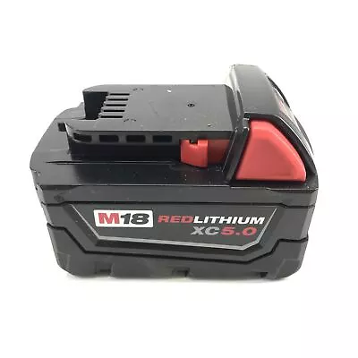 Milwaukee M18 RED LITHIUM XC 5.0 Battery Pack 18V 5.0Ah 90Wh • $46.88