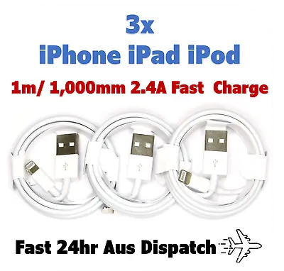 $6.95 • Buy 3x Fast Charger USB & Type-C Cord Data Sync Cable Apple IPhone IPad 14 13 12 11