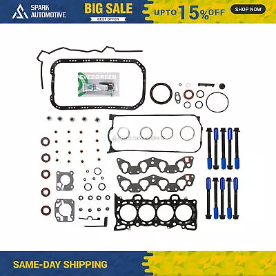 Full Gasket Set Head Bolts Fit Honda Civic Del Sol 1.5 1.6 D15Z1 D16Z6 VTEC • $79.99