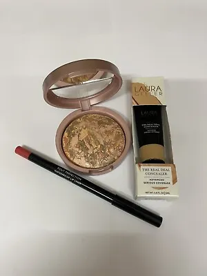 Laura Geller BALANCE N  GLOW  POWDER FOUNDATION + HIBISCUS LIP LINER + CONCEALER • £14.95