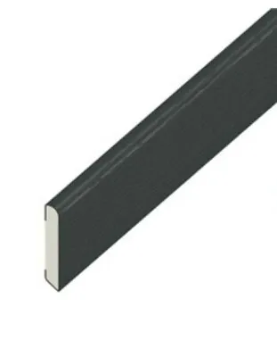 1m X 30mm Anthracite Woodgrain UPVC Plastic Trim Cloaking Fillet Window Bead • £10.48