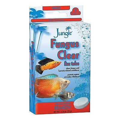 Jungle Labs Fungus Clear Tabs 8 Tablets Freshwater Fish Aquarium Remedy Package • $8.98