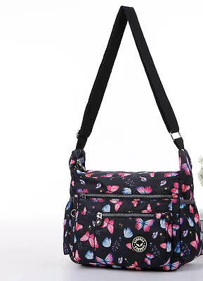 £13.99 • Buy Ladies Multicoloured Printed Bags Women Travel Crossbody Shoulder Messenger K08A