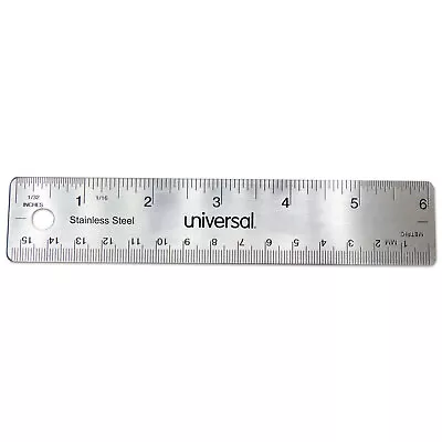 Universal Stainless Steel Ruler Standard/Metric 6  59026 • $9.04
